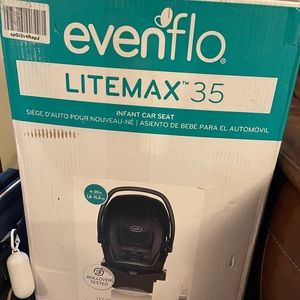 COPY - black and gray evenflo car seat